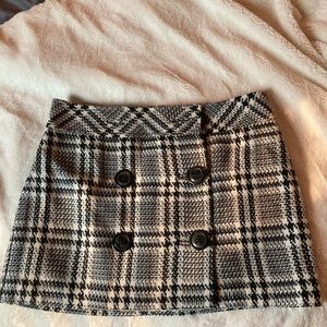 EXPRESS plaid mini skirt